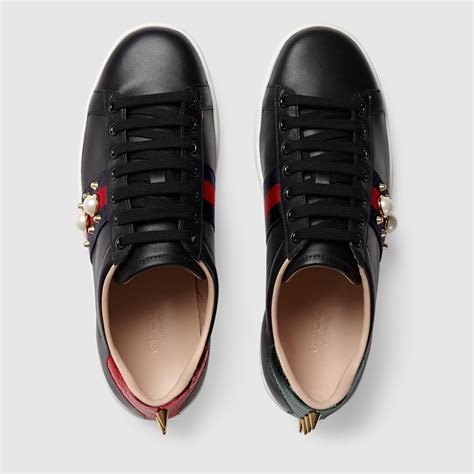 gucci ace studded leather low top|Gucci ace shoes customer service.